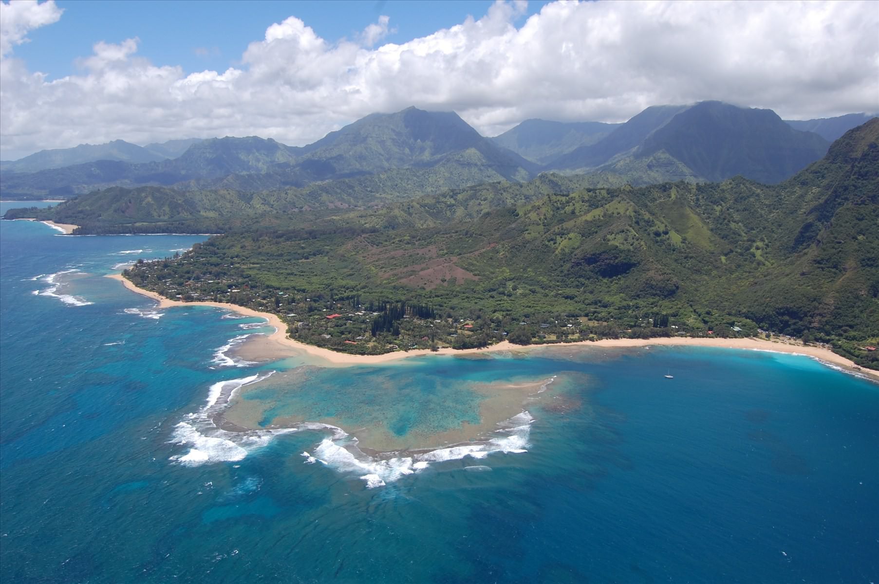 Helicopter tour over Kauai during Cruise of Hawaiian Islands