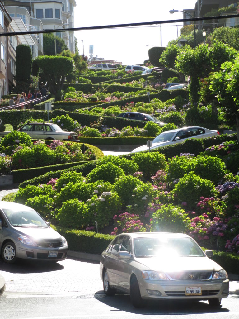Lombard Street in San Francisco CA