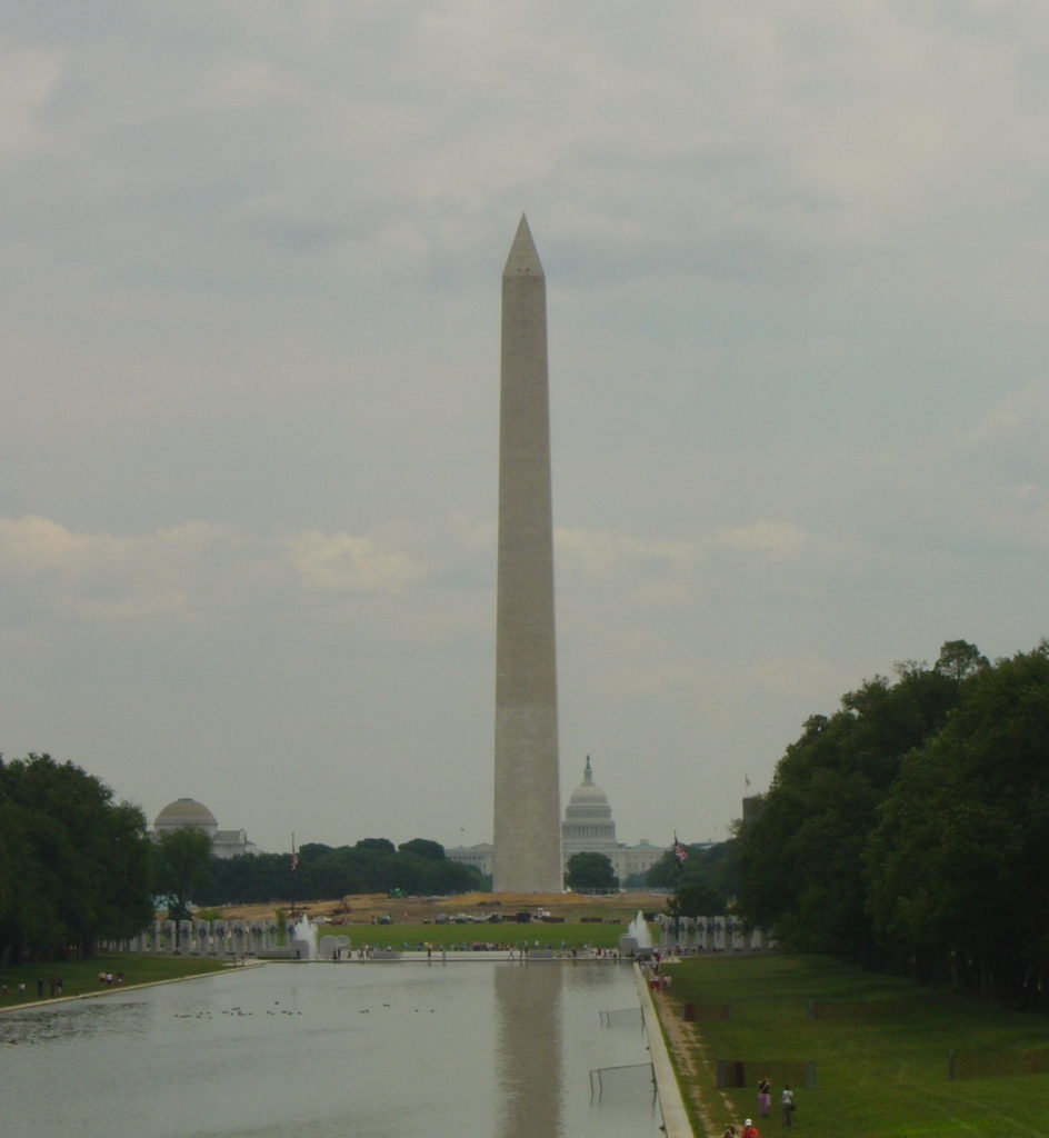 Washington Monument on our day trip from NYC to DC via Amtrak