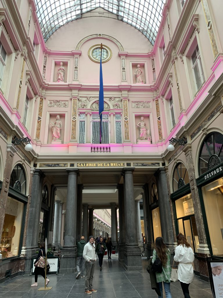 Royal Gallery of Saint HubertShopping Brussels Backpacking through Europe