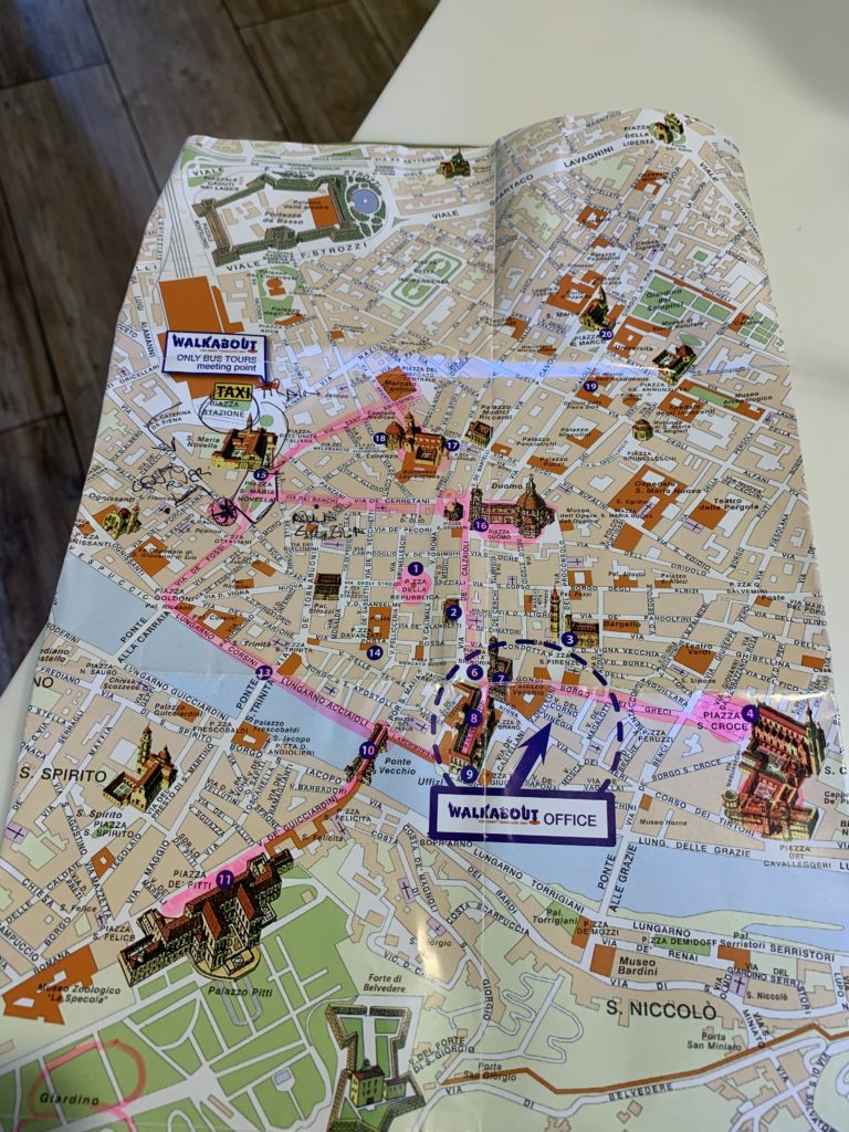 Highlight Map Florence Italy