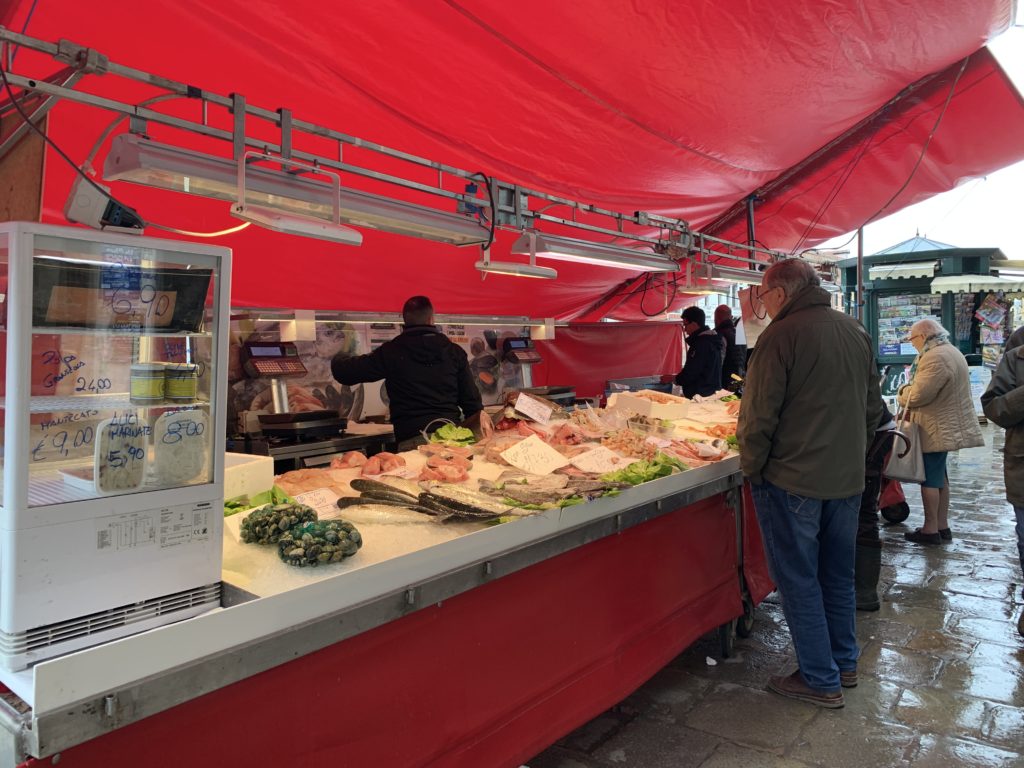 Venturing to Venice Fish market