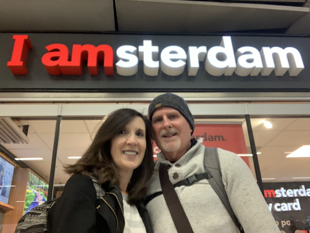 I Amsterdam Sign Backpacking through Europe