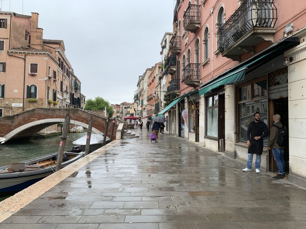Canal street view in Venice
