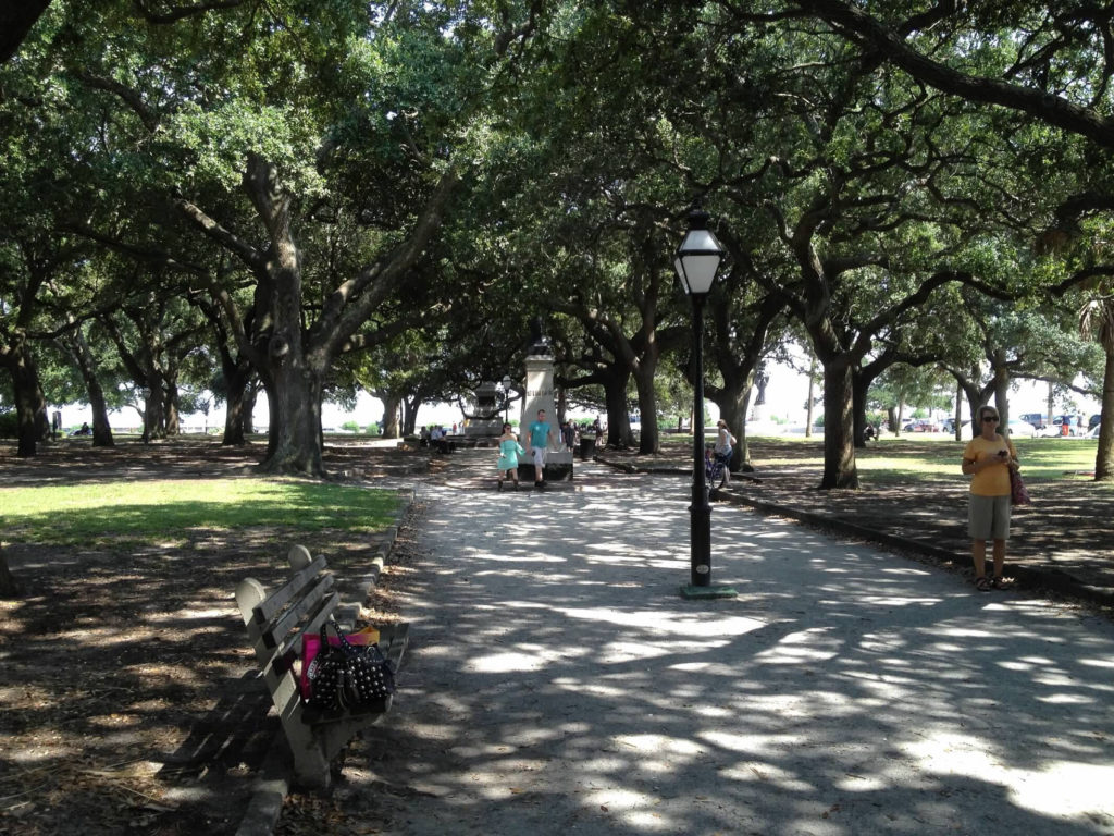 Charming park in Charleston SC
