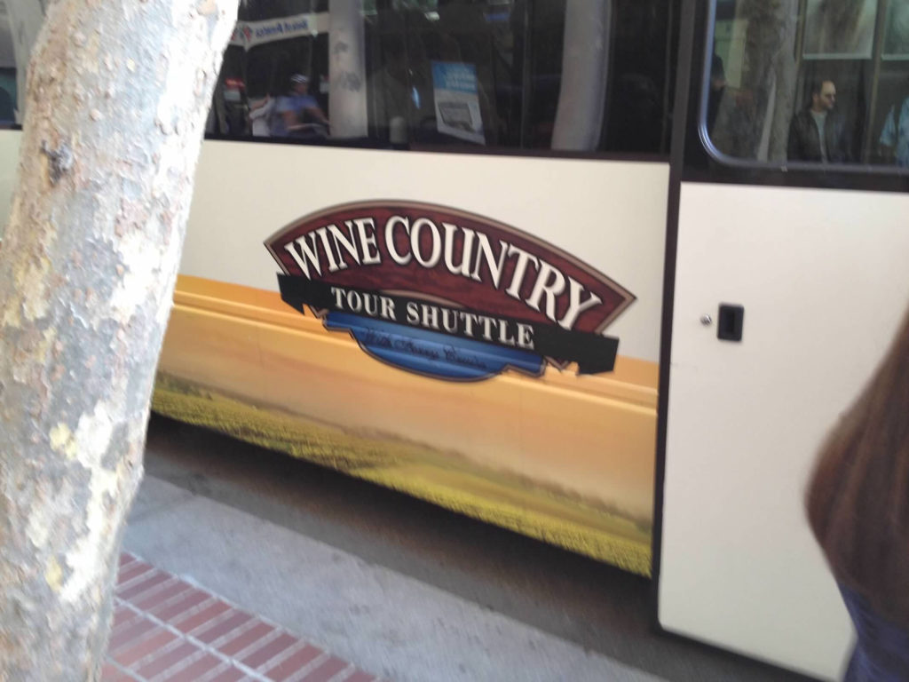 Wine Country Tour shuttle bus Napa Valley Wine Tour