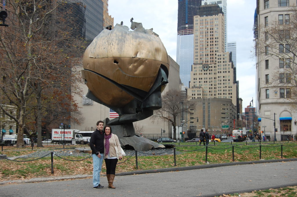 Sphere in Liberty Park NYC