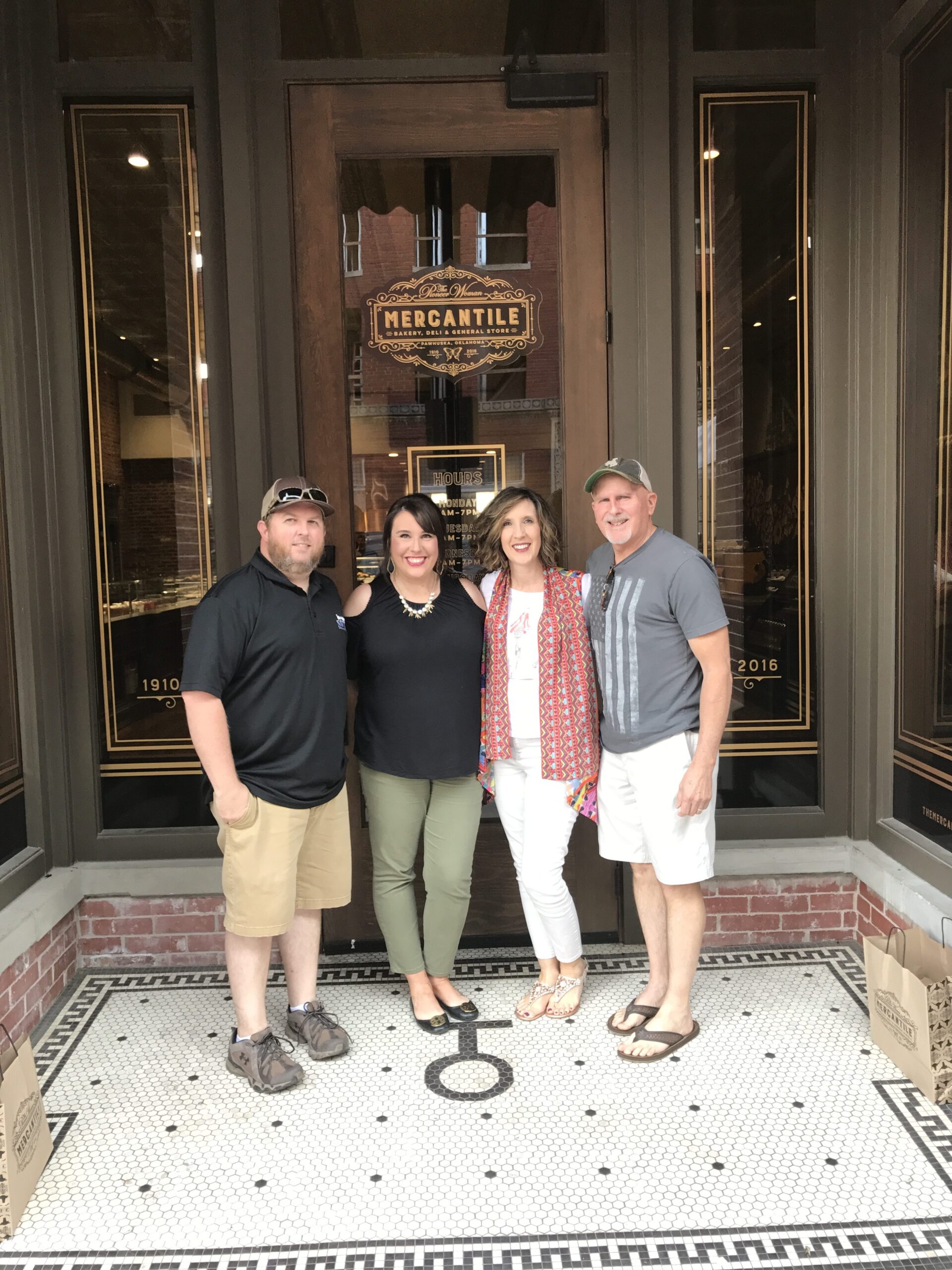 Outside of "The Merc" with our daughter and son in law.A favorite Oklahoma attraction.