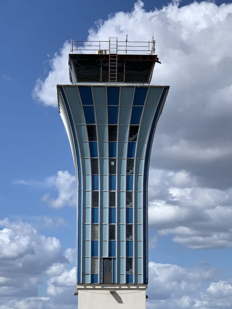 Air traffic control tower at Mueller in Austin is always free to drive by.