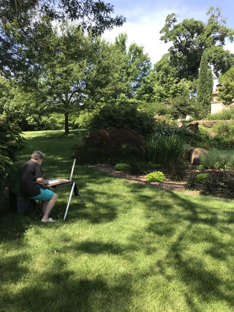 Artist in the Garden at Philbrook Museum of Art Favorite Oklahoma attraction and destination