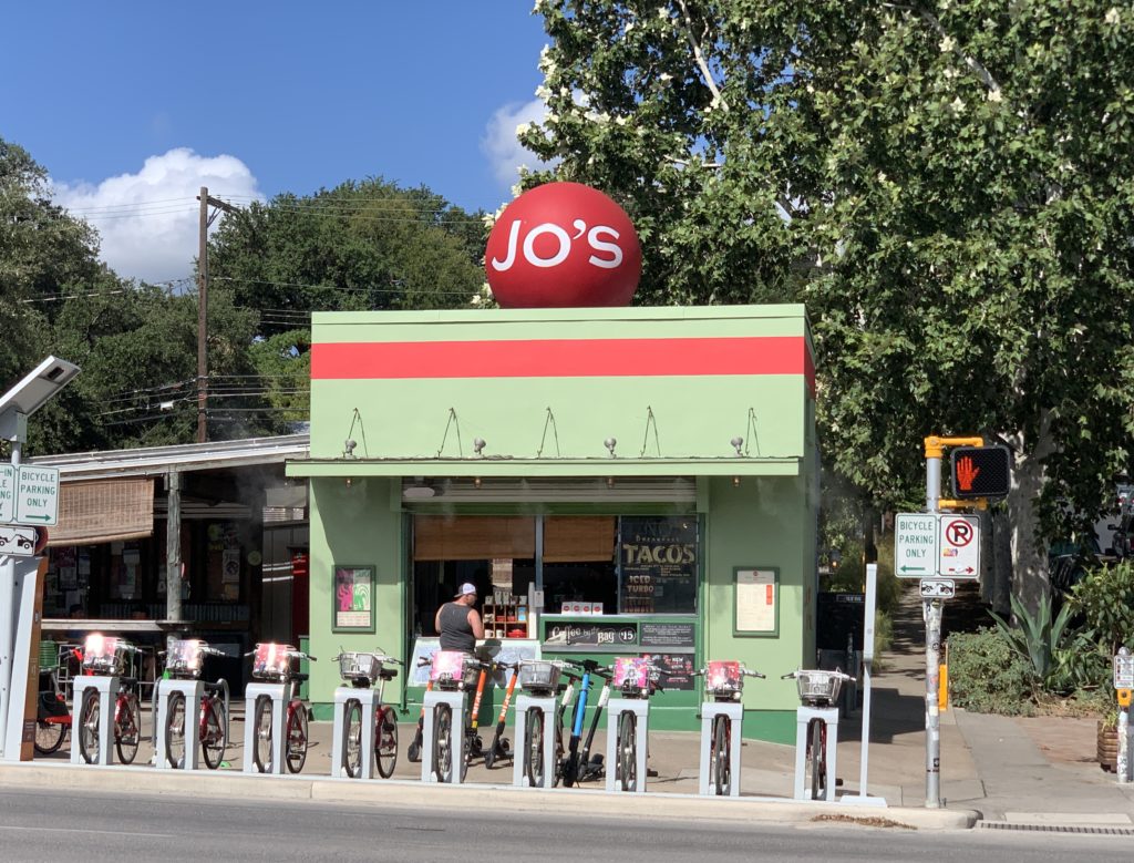Jo's coffee shop Austin TX