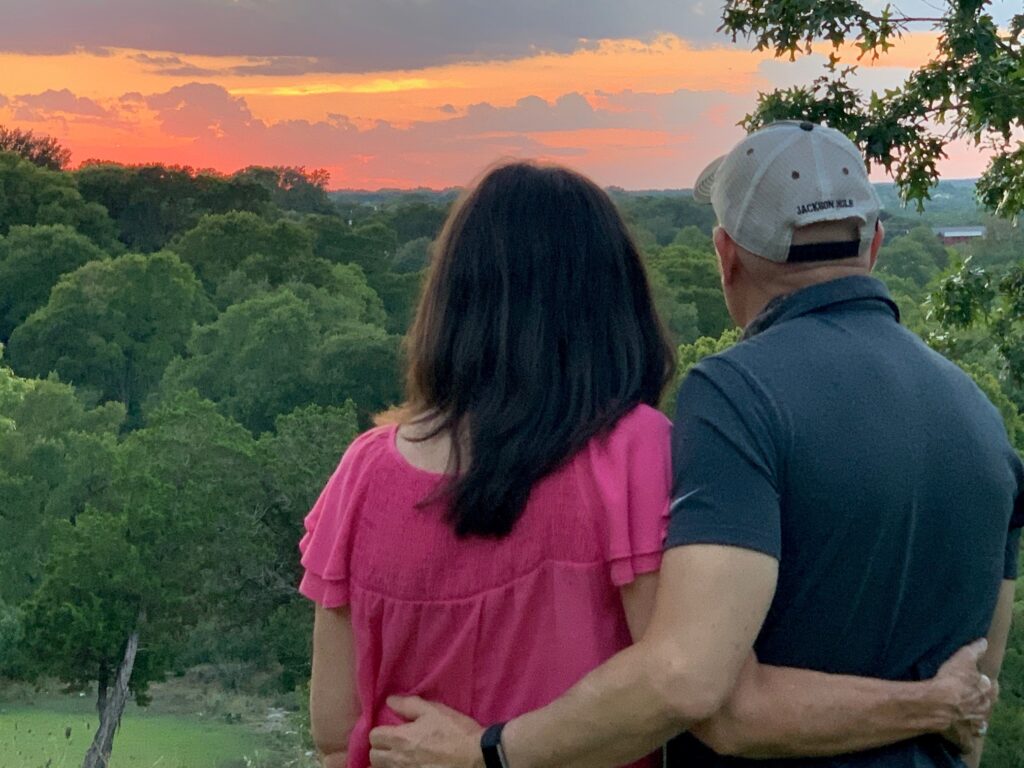Watching the sunset with my love