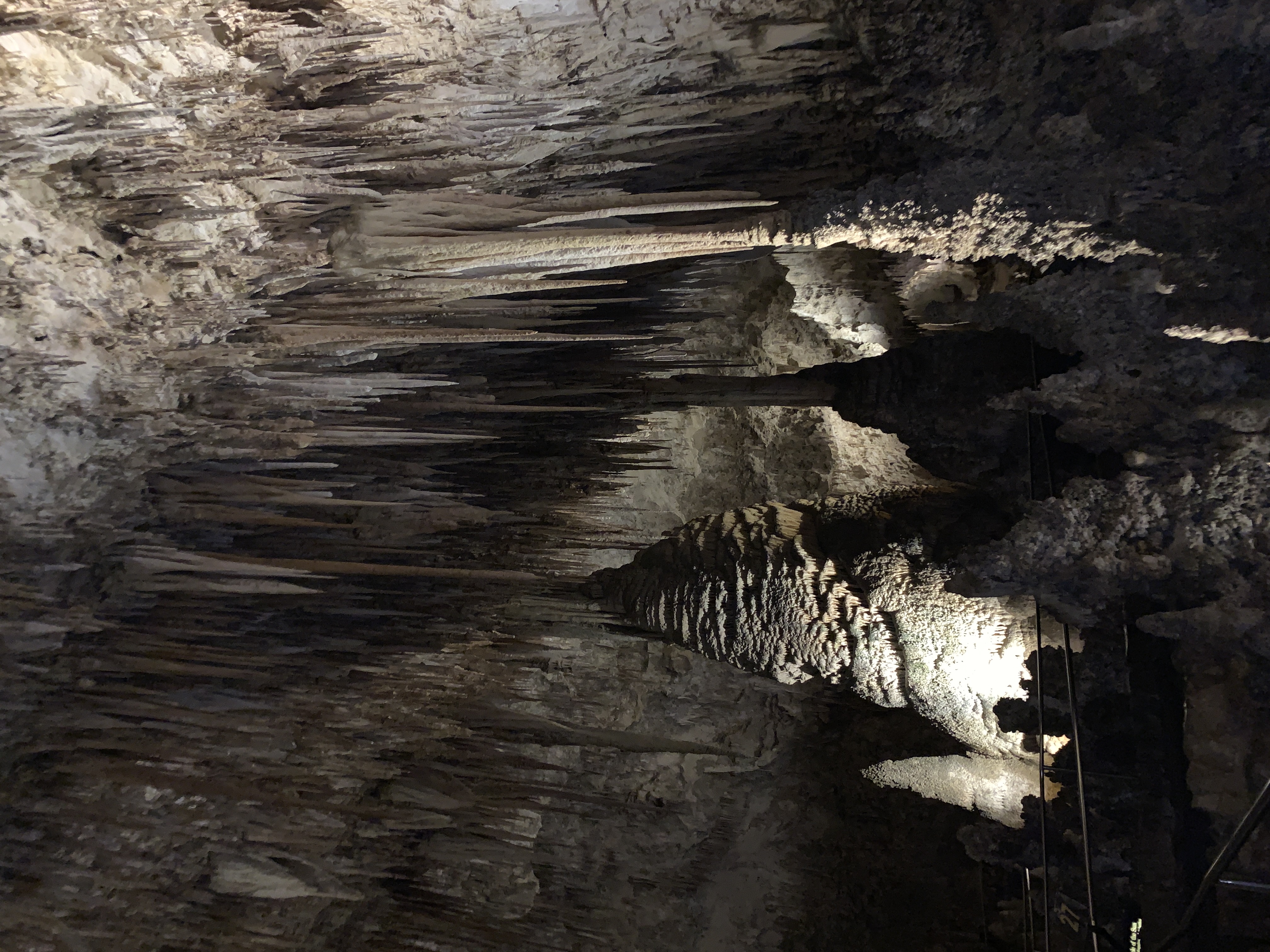 Stalactites and Stalagmites at Carlsbad Caverns National Park
