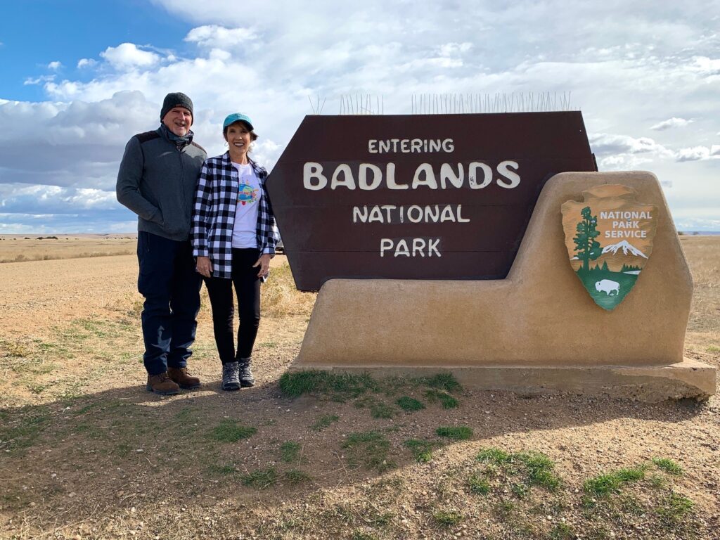 Entering Badlands National Park South Dakota