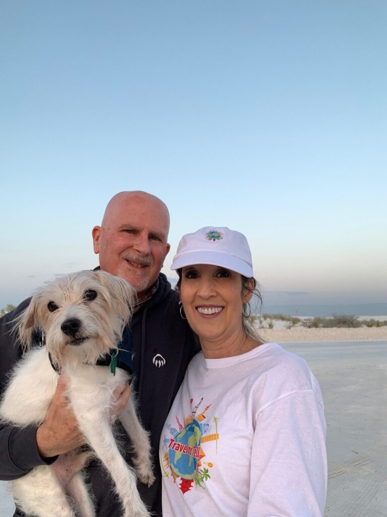 Family photo at White Sands National Park