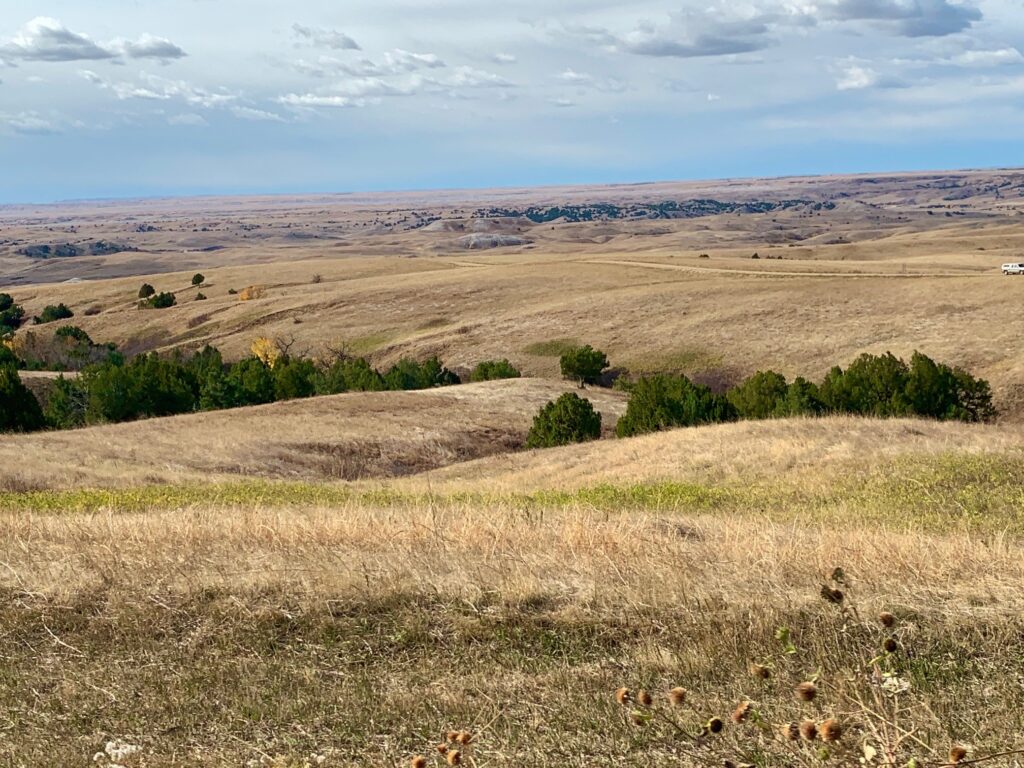 Sage Creek Road view Badlands National Park South Dakota