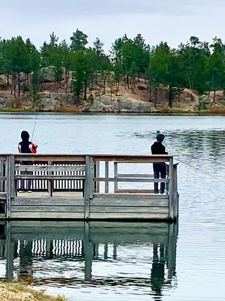 Fishing at Legion Lake Custer State Park SD