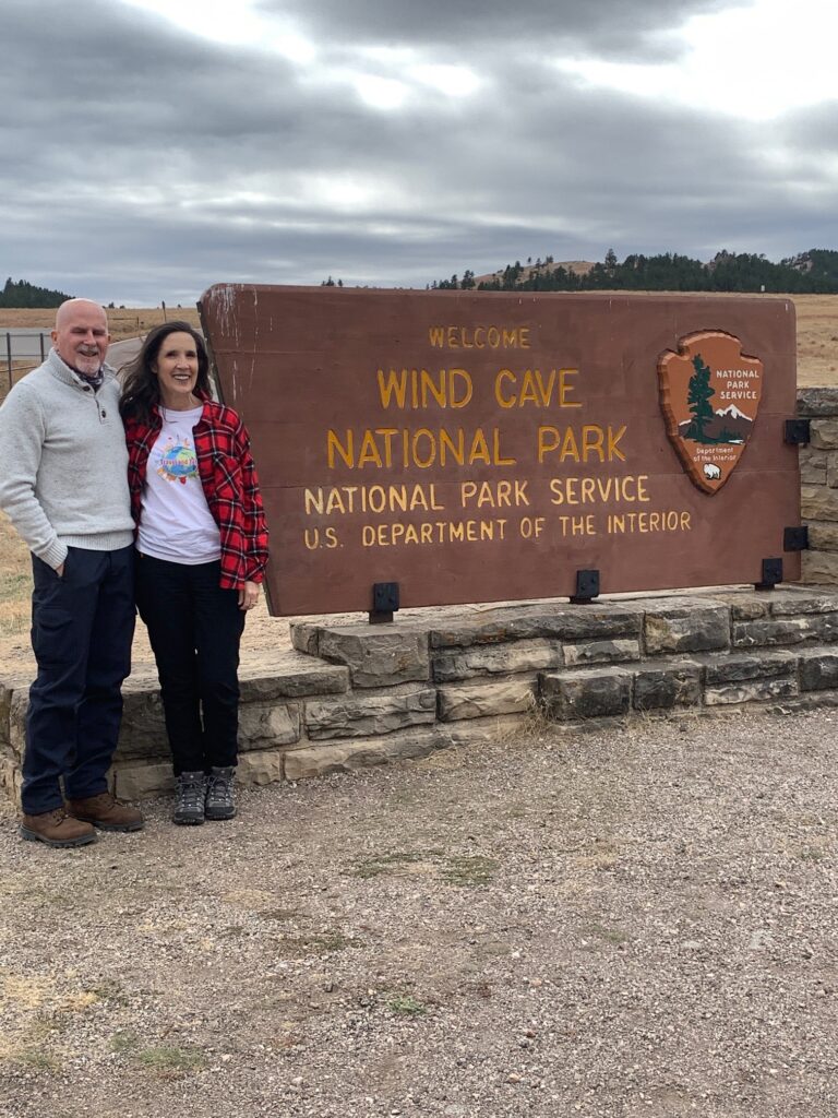 Wind Cave National Park SD welcome sign