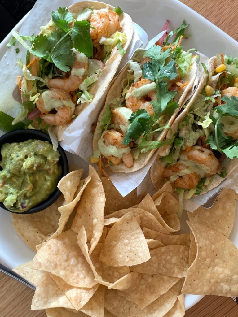 Shrimp Tacos at Moxie's Grill & Bar Southlake Town Square