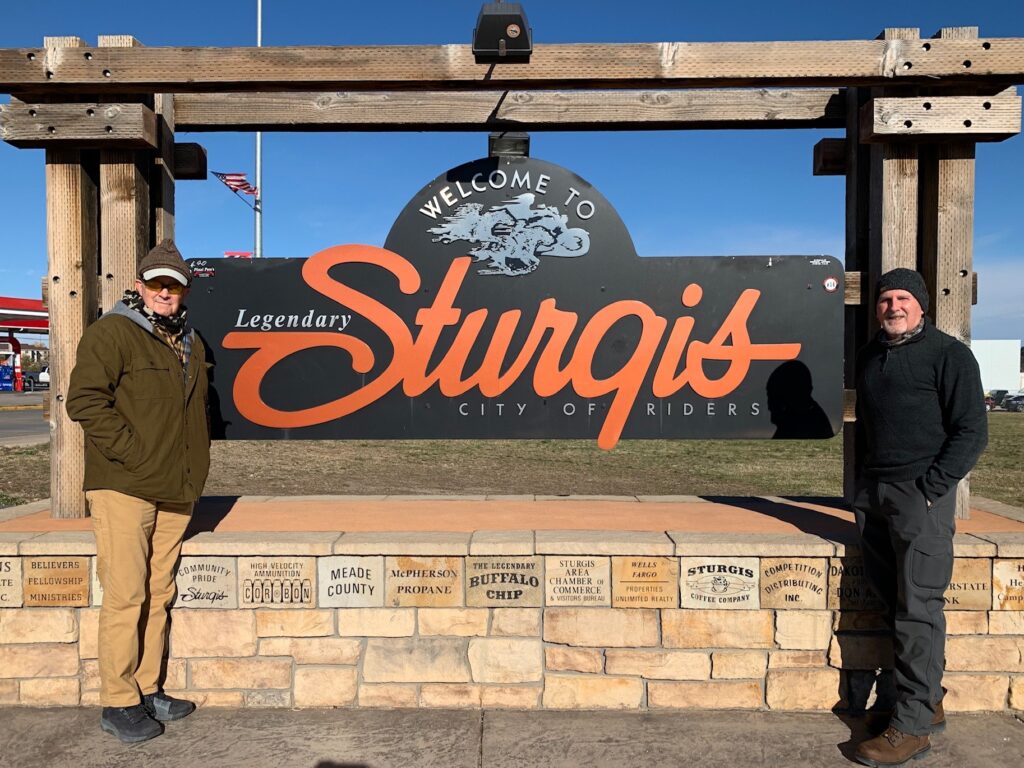 Welcome sign to Sturgis South Dakota