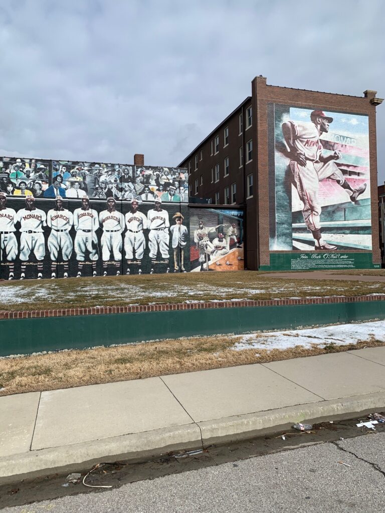 Buck O'Neil and KC Monarchs Murals by Alexander Austin