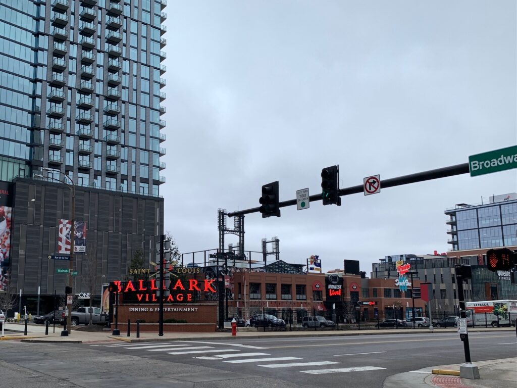 Busch Stadium Ballpark Village downtown St Louis