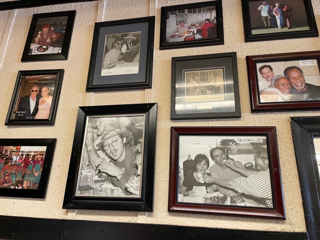 Impressive wall of fans at Arthur Bryant's Kansas City MO