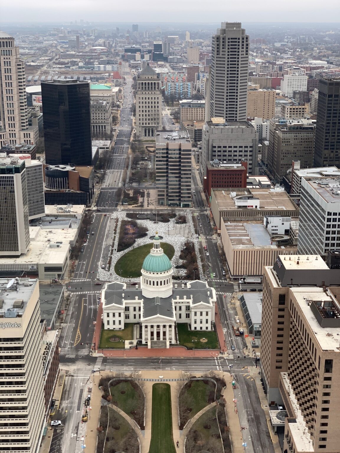 A View From the Top of the Arch St Louis MO Gateway Arch National Park ...