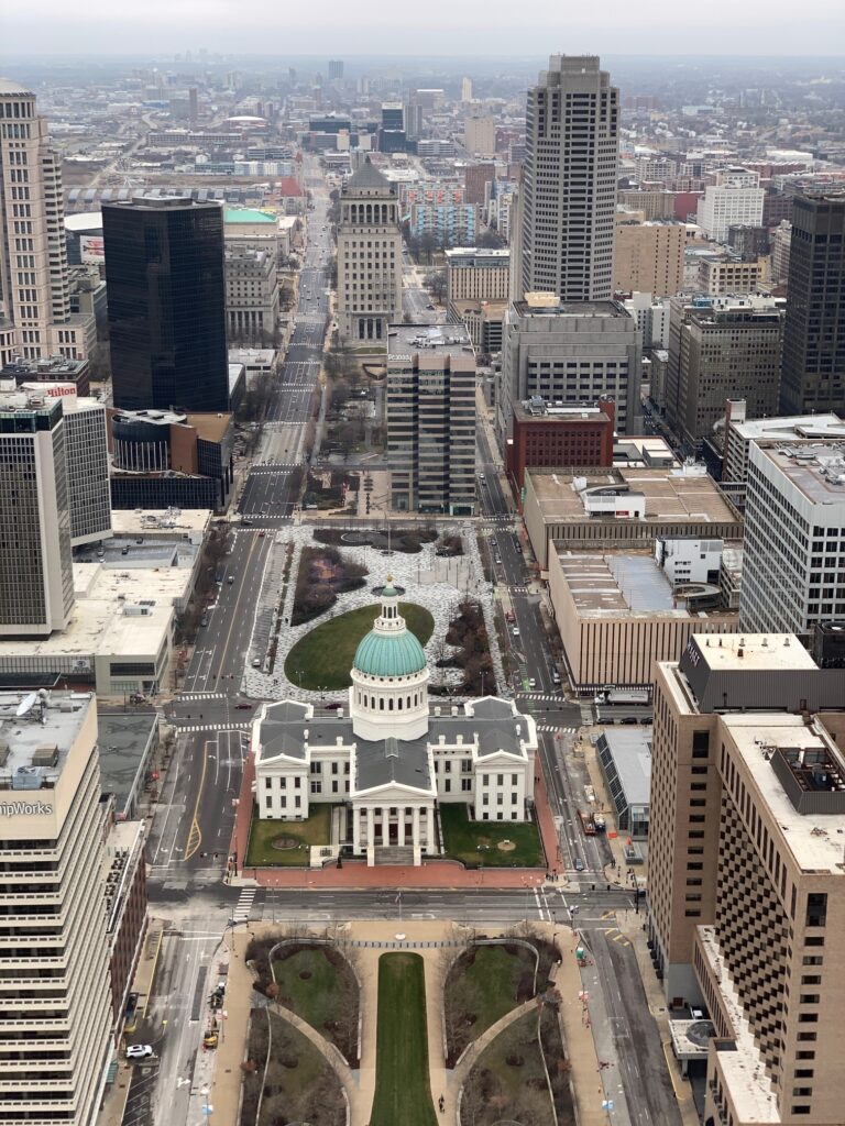 A View From the Top of the Arch St Louis MO Gateway Arch National Park