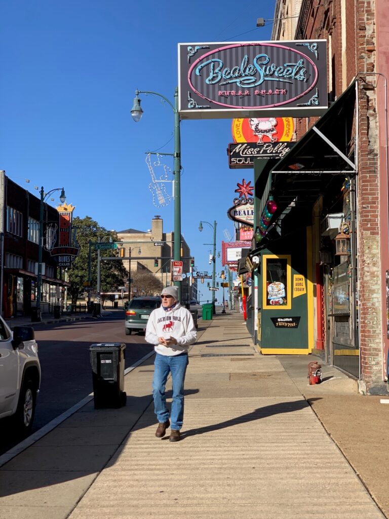 Morning Stroll on Beale Street Memphis TN