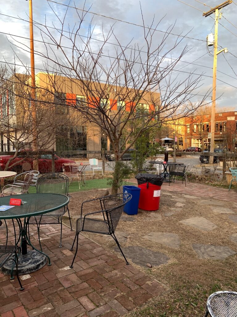 Outdoor Seating The Root Café Little Rock AR