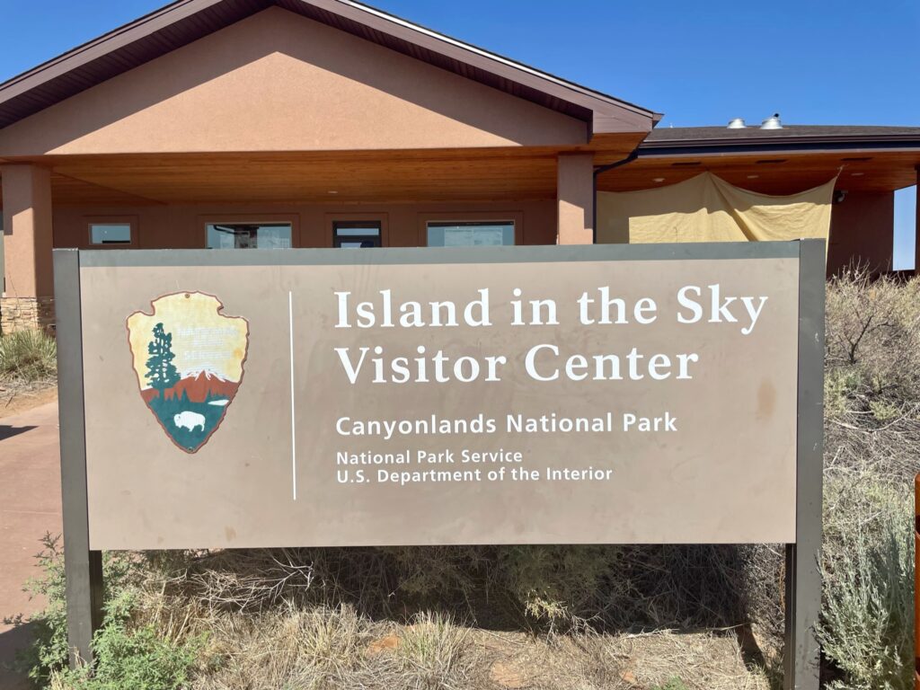 Canyonlands Island In The Sky VC sign