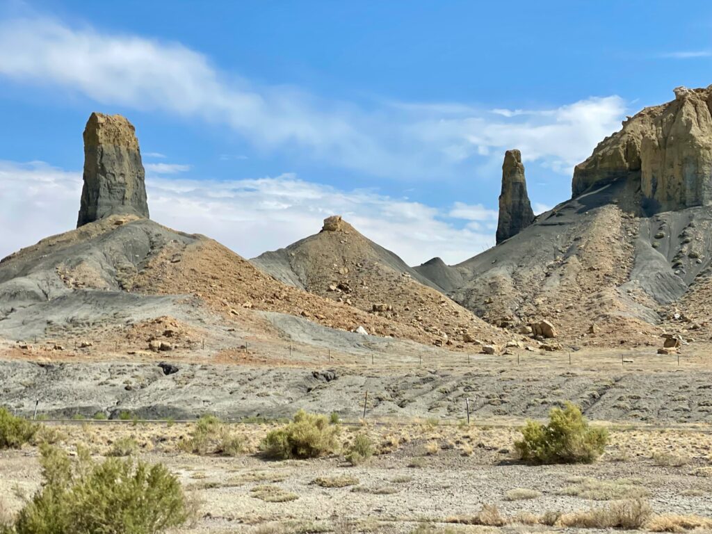 Rocky terrain on I70 in Utah