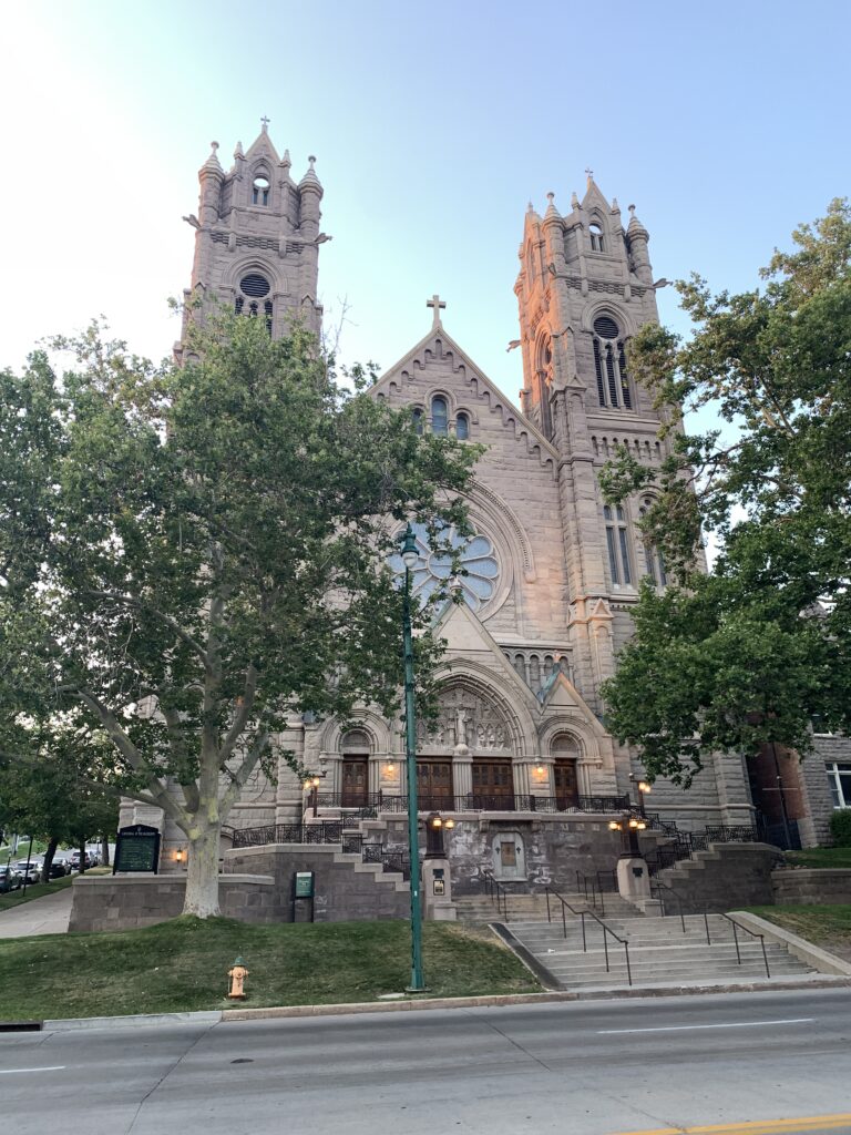 Sunsetting on The Cathedral of the Madeleine Salt Lake City