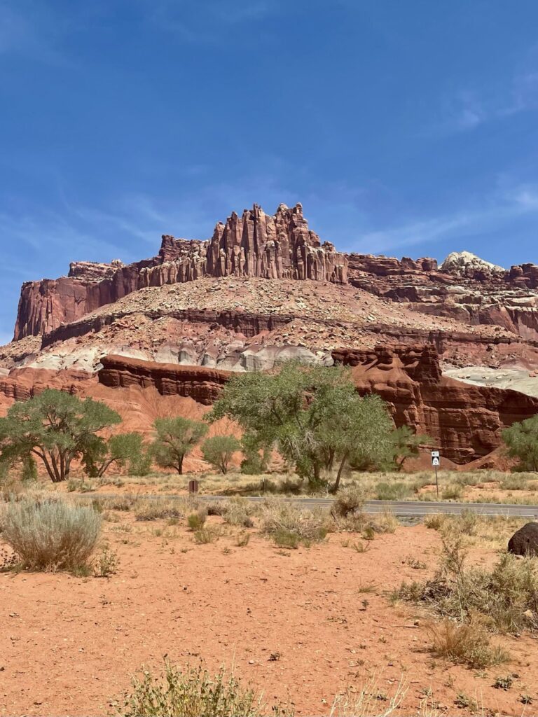 The Castle behind Capitol Reef NP Visitor Center