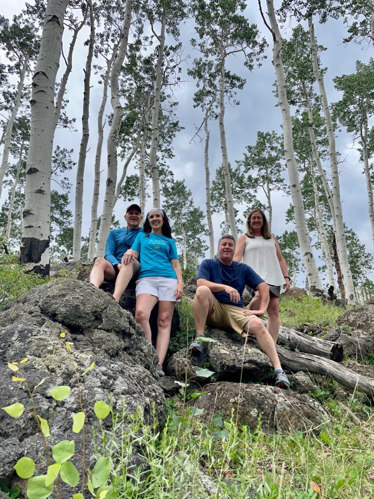 Among the Quaking Aspens of Pando Fishlake National Forest Utah