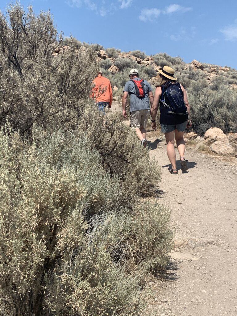 Hiking Buffalo Trailhead at Antelope Island State Park SLC