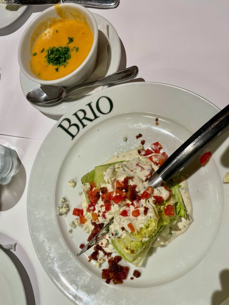 Dinner at Brio SLC