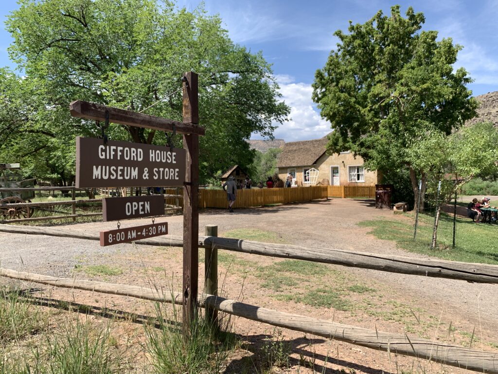 Gifford House Fruita Historic District Capitol Reef NP