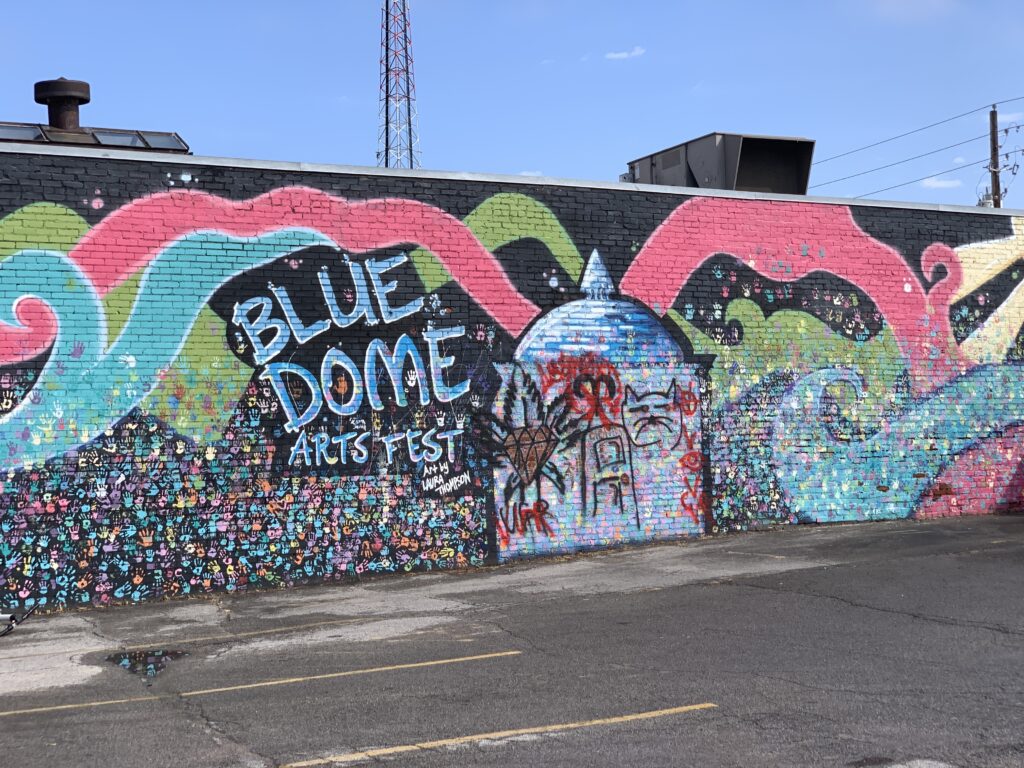 Blue Dome District Mural Tulsa