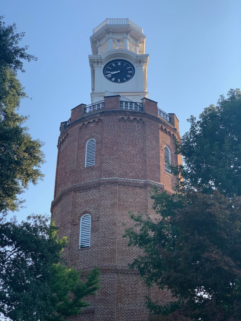 Iconic Clock Tower landmark Rome GA