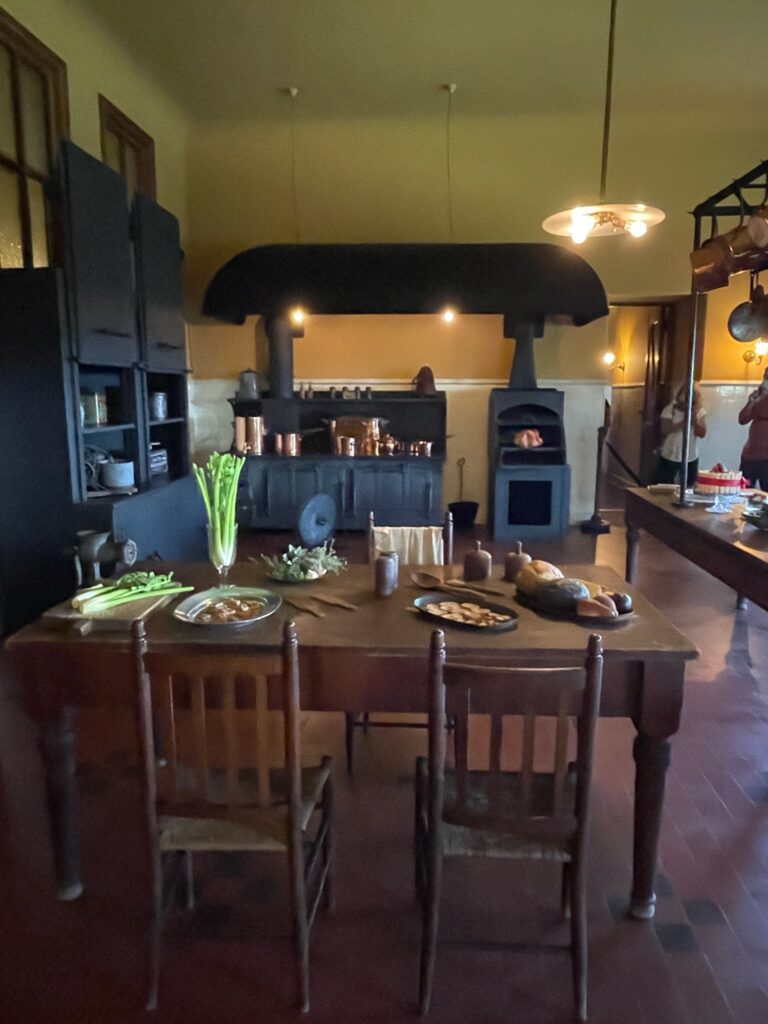 Well equipped kitchen for servants at Biltmore