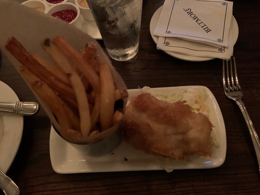 Split portion fish & chips