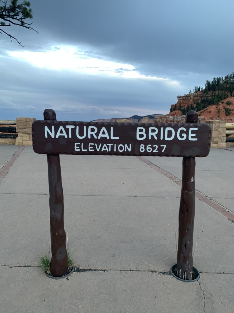 Natural Bridge Bryce Canyon National Park Utah