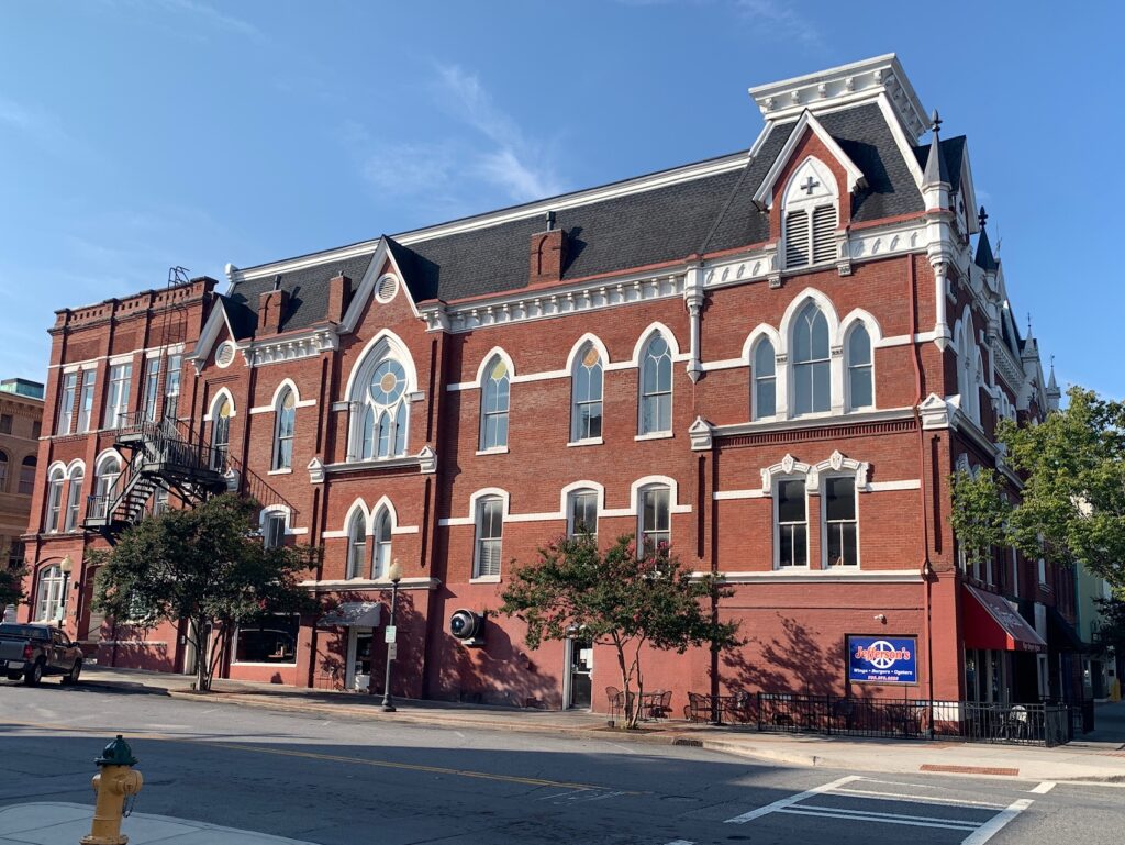 Side-street view of Masonic Temple Rome GA