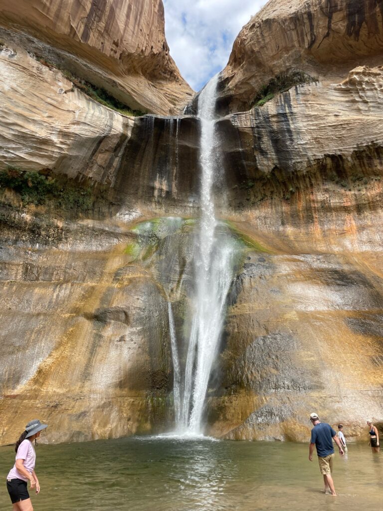 126' waterfall & cold swimming pool Lower Calf Creek