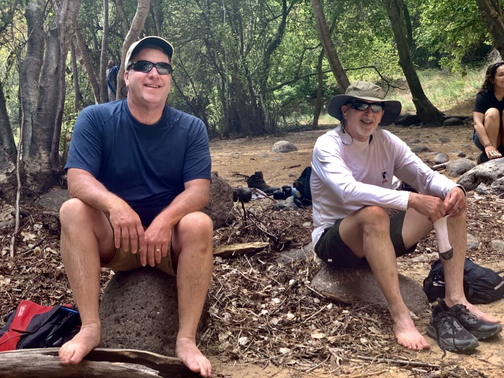 Enjoying the Lower Calf Creek Falls Waterfall