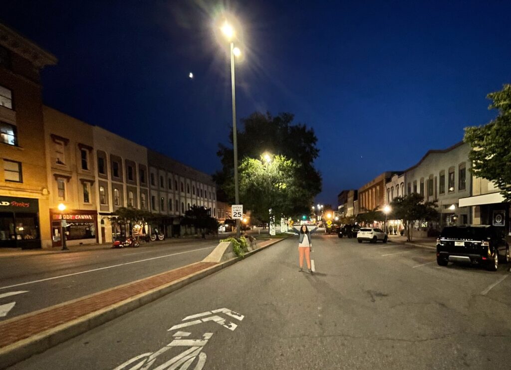 The evening glow of downtown Rome GA