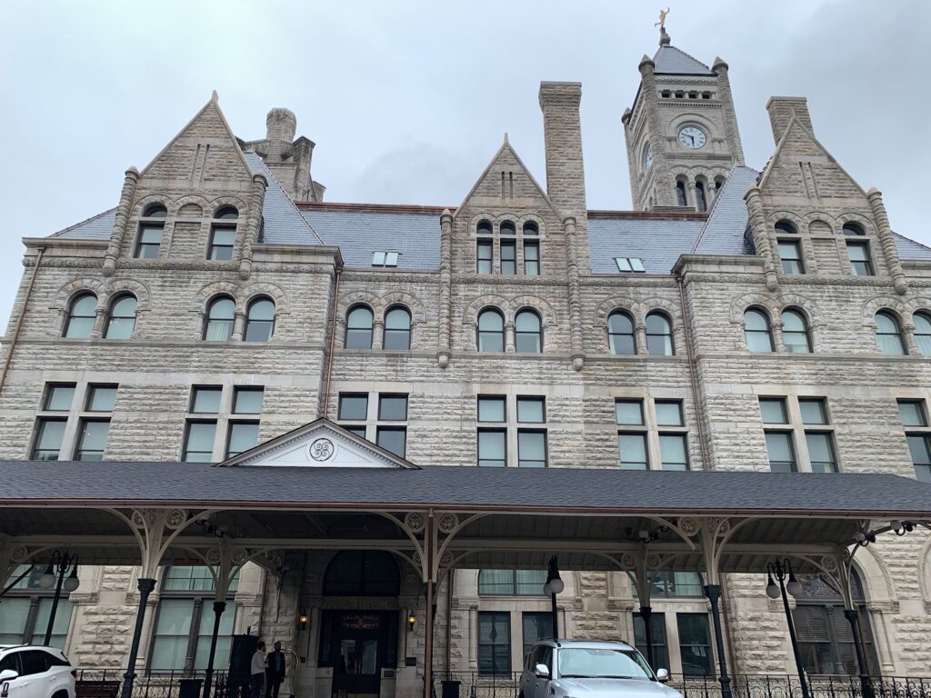 Union Station previous train terminal now luxury hotel Nashville