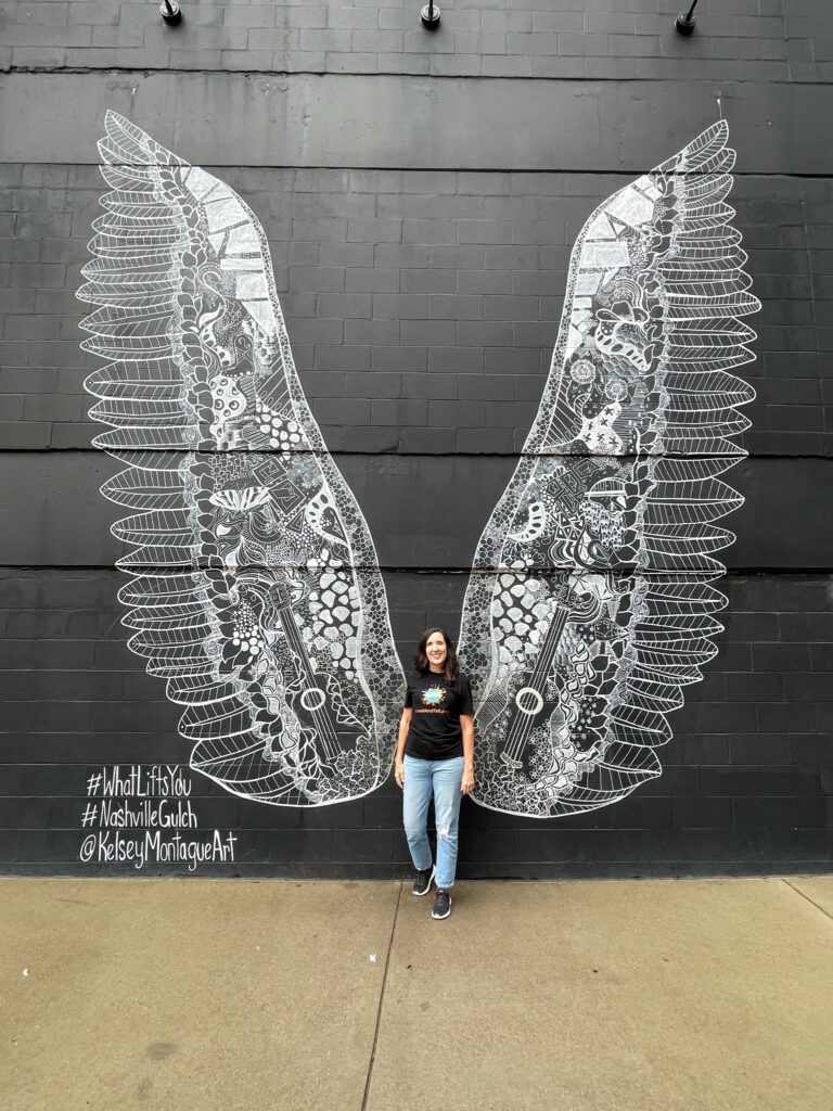 Kelsey Montague What Lifts You Wings Mural